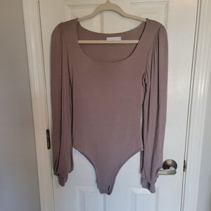 Balloon Sleeve Bodysuit